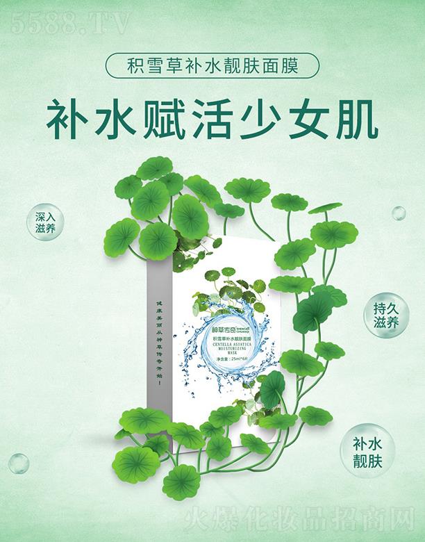 神草傳奇積雪草補(bǔ)水靚膚面膜